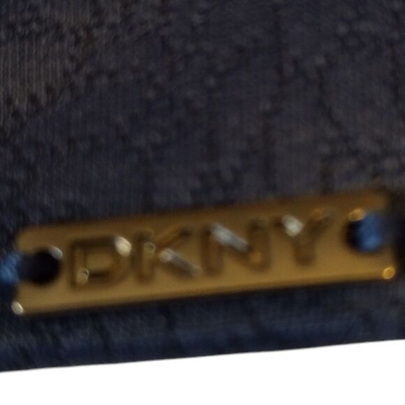 2 DKNY padded Bras Size 36D Non-wire Blue & Tan Color Modesty Panel Women's - Picture 3 of 7